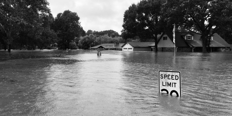 Hurricane Harvey In Houston Bw Scaled