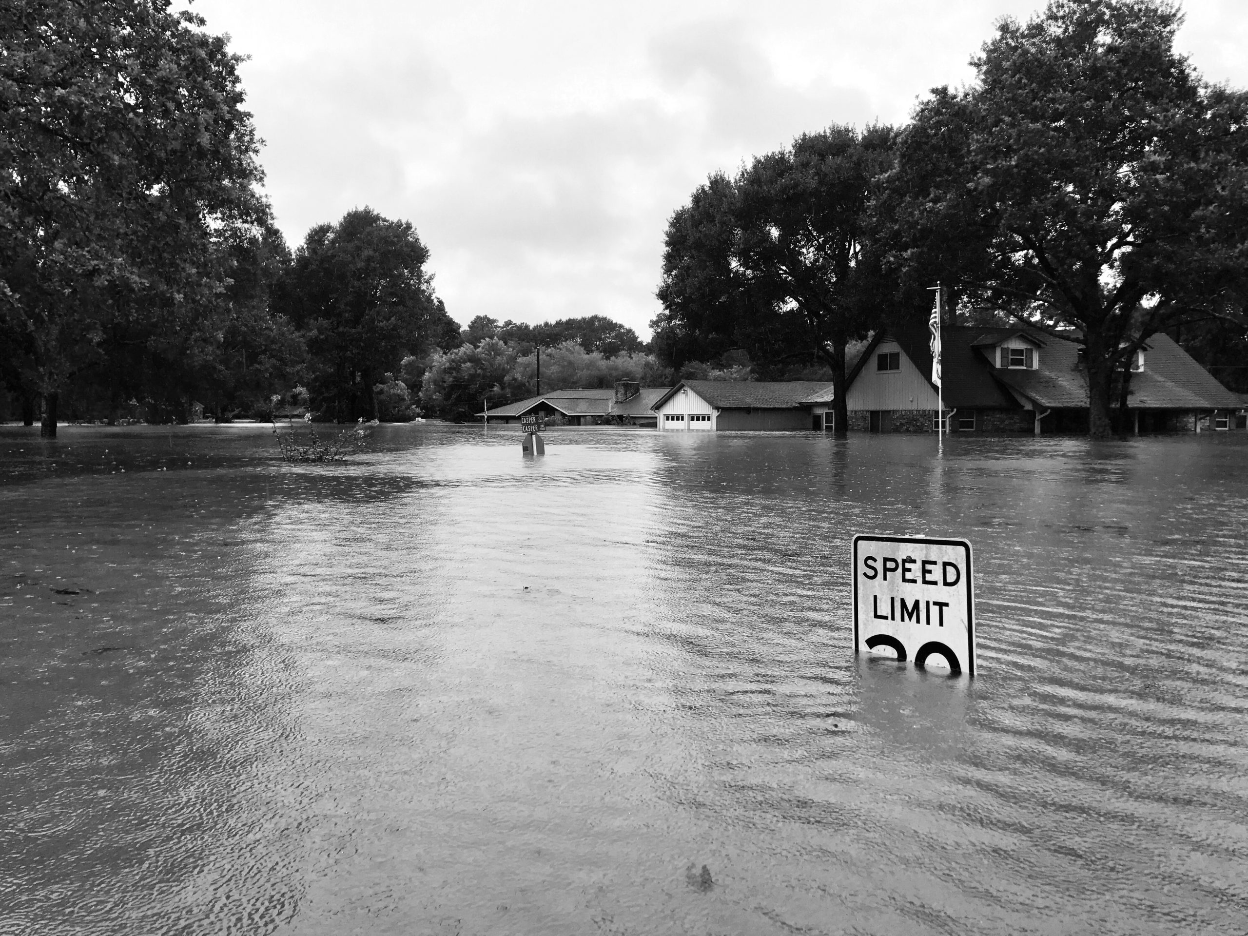 Hurricane Harvey In Houston Bw Scaled
