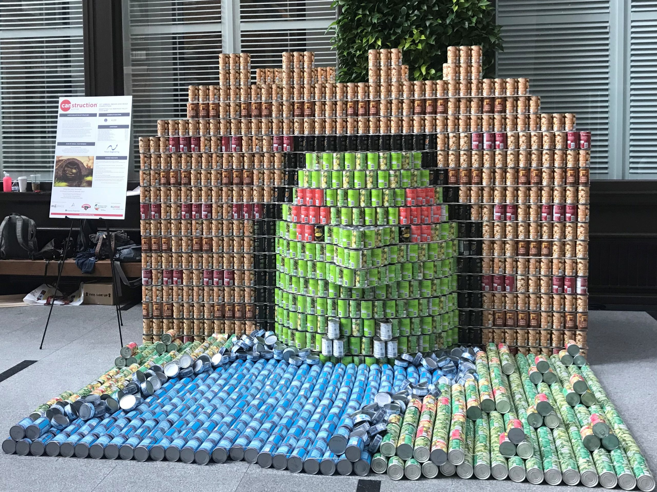 Canstruction 2017 Final Sculpture Scaled