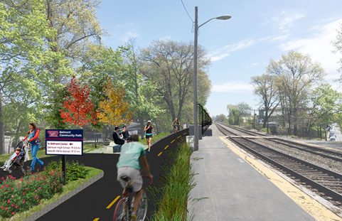 13548 Belmont Community Path Proposal Rendering