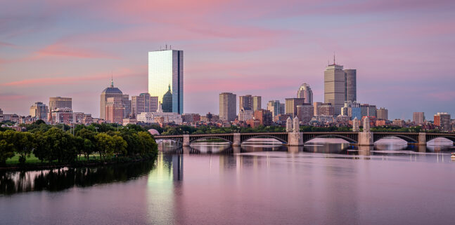 Boston skyline from Charles River