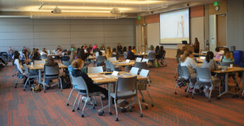 2023 Introduce a Girl to Engineering Day Groups Listening To Kristen Antunes