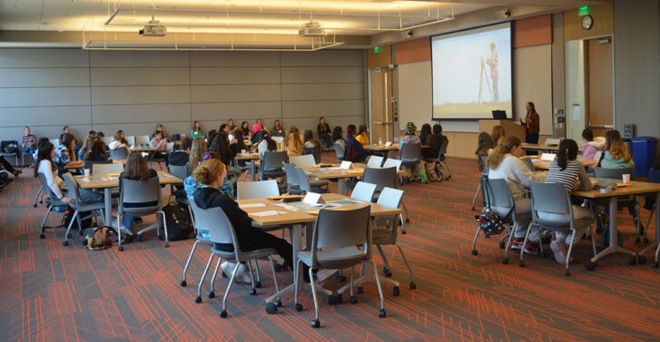 2023 Introduce a Girl to Engineering Day Groups Listening To Kristen Antunes