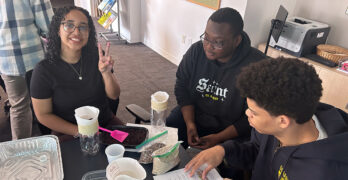 Dearborn STEM Academy students collaborating