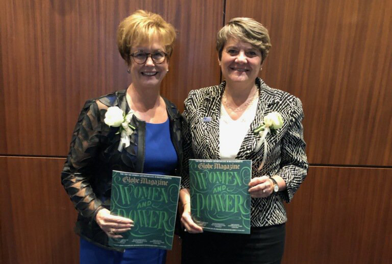 2019.11.08 Tci Top 100 Women Led Businesses Uml Chancellor Jacqueline Moloney With Lisa B