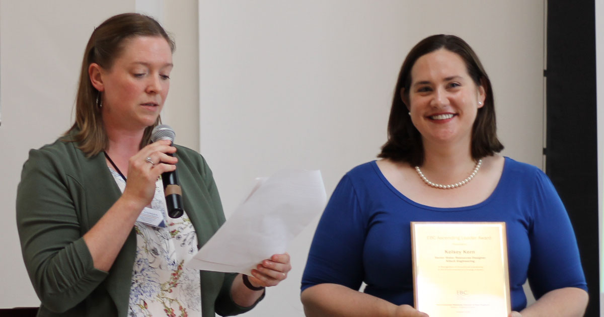 Kelsey Kern receives 2024 EBC Ascending Leader Award